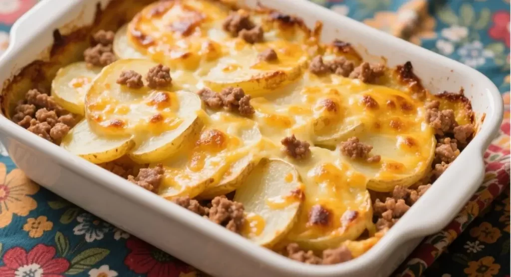 potato ground beef casserole