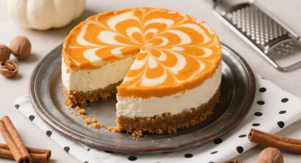 pumpkin swirl cheesecake