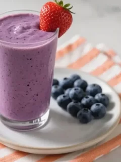 strawberry and blueberry smoothie