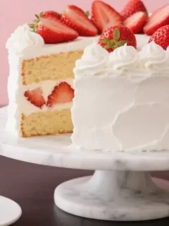 strawberry chiffon cake