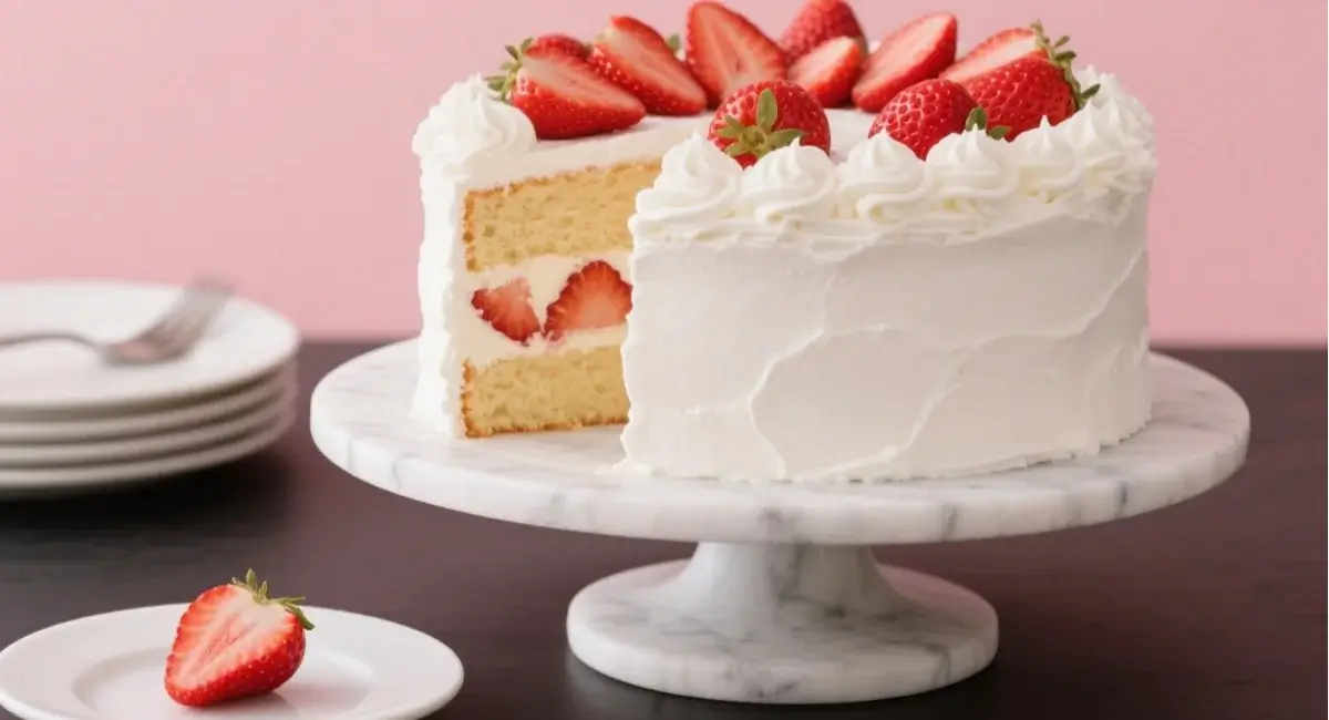 strawberry chiffon cake