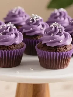 ube cupcakes