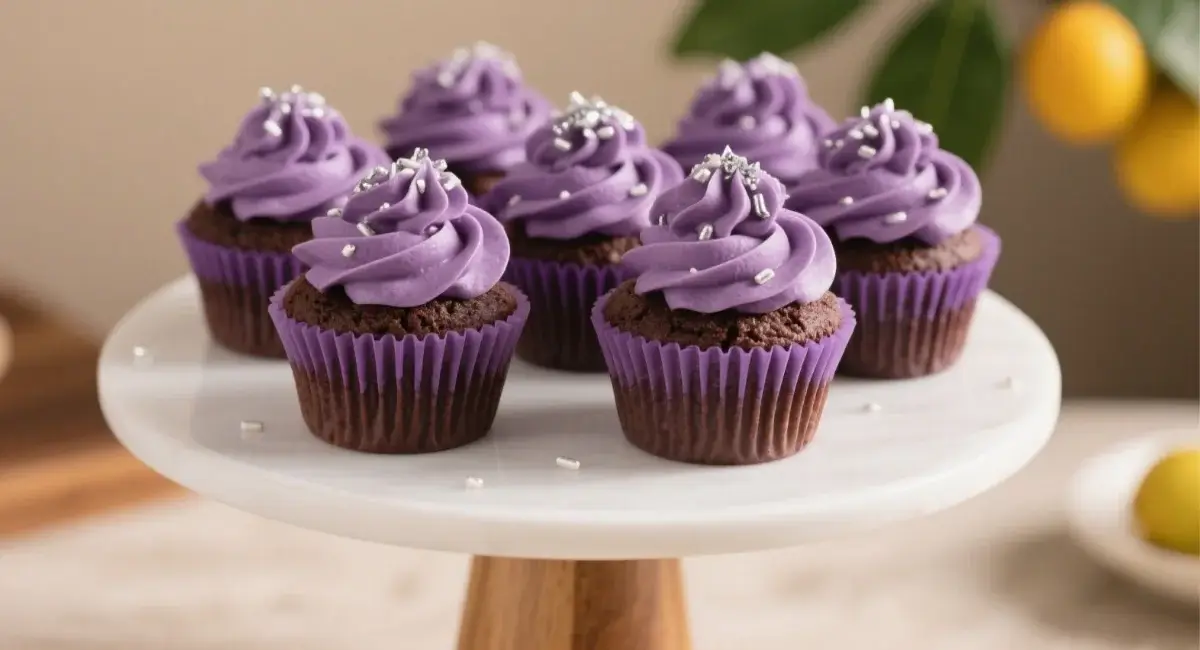 ube cupcakes