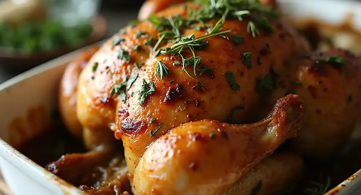 Garlic Herb Roasted Chicken
