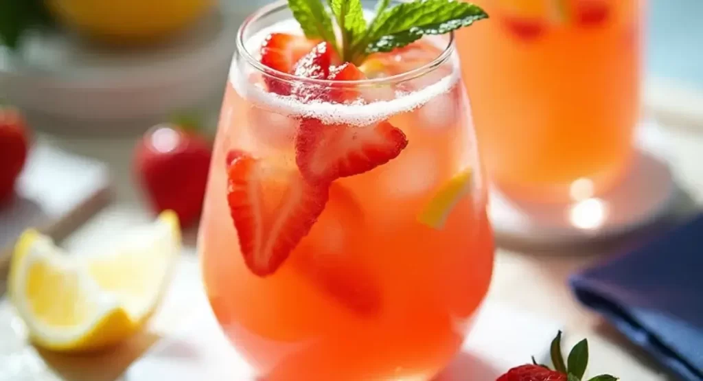 Homemade Strawberry Lemonade