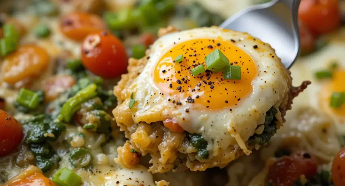 Mediterranean Baked Feta Eggs