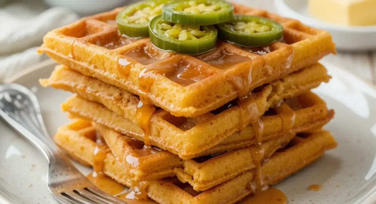 Spicy Cheddar Cornbread Pancakes You'll Love