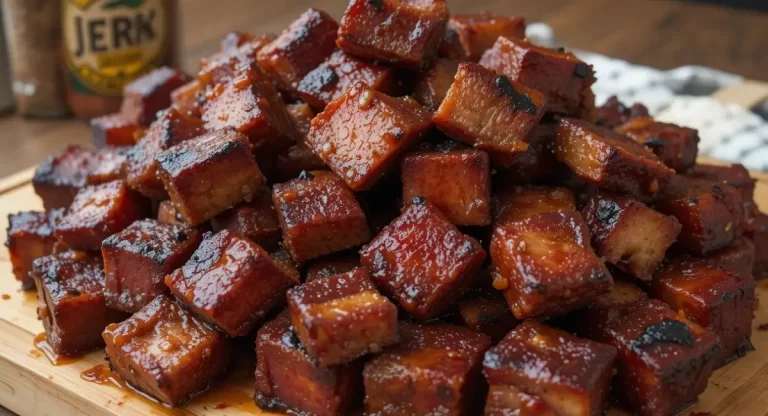 cooking jerk pork