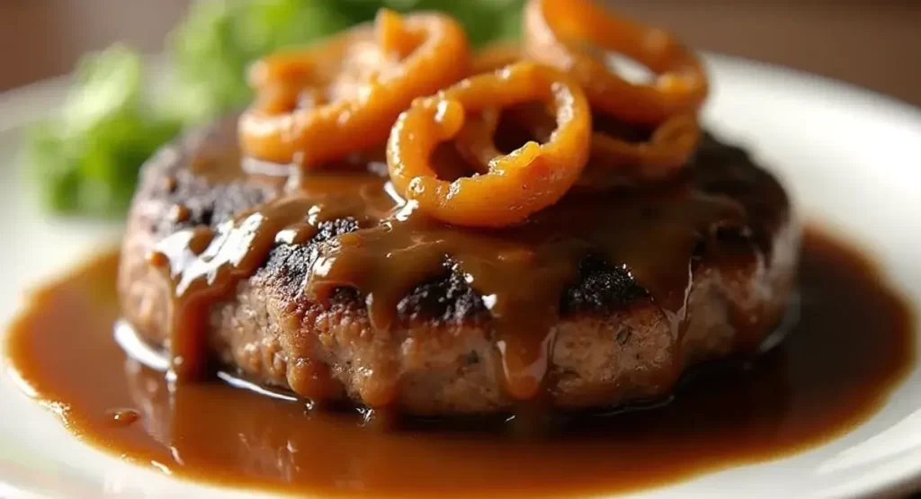 hamburger steaks with onion gravy