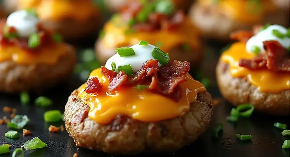 loaded smashed potatoes
