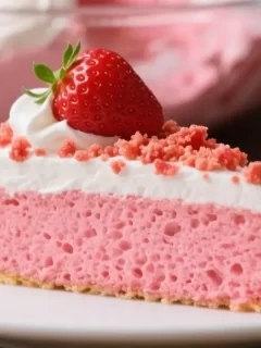 strawberry crunch poke cake
