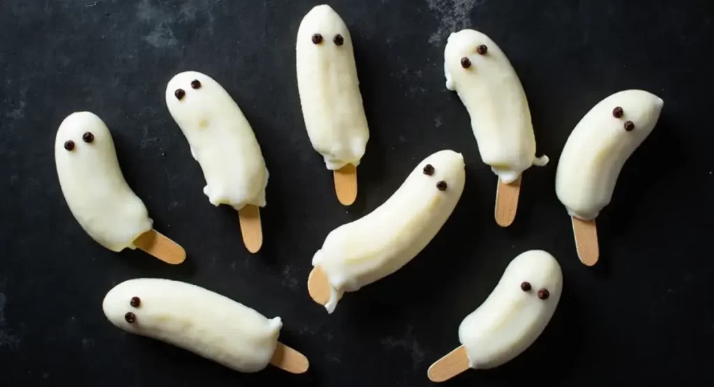 Banana Ghost Pops