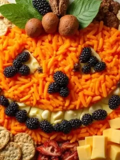 Orange & Black Snack Board
