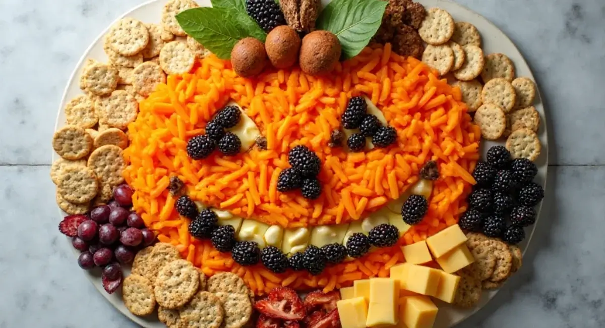 Orange & Black Snack Board