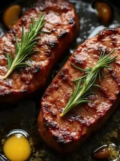 pan seared steak filet mignon