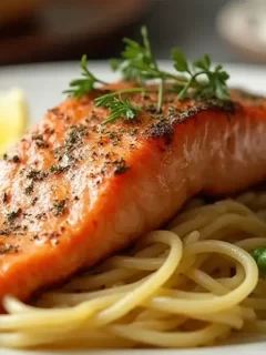 salmon alfredo