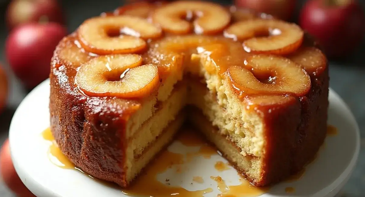Caramel Apple Upside-Down Cake