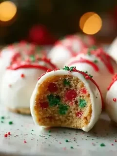 Christmas Tree Cake Truffles