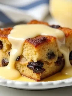 Easy bread pudding with condensed milk