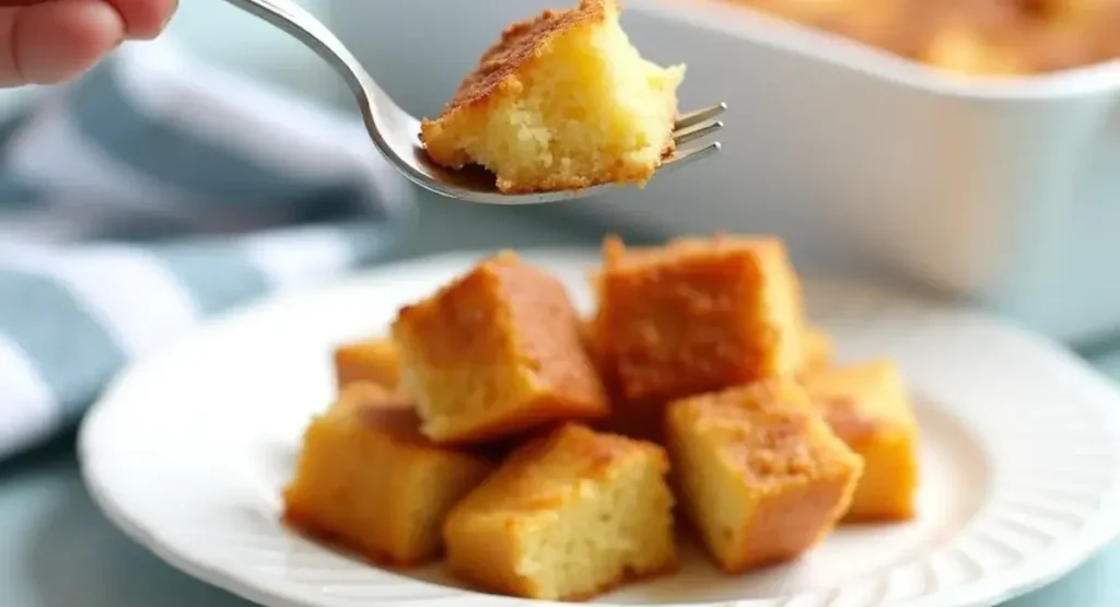 French toast casserole made with condensed milk bread.