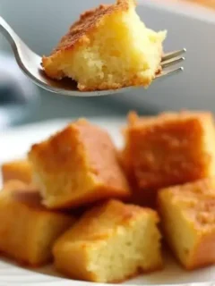 French toast casserole made with condensed milk bread.