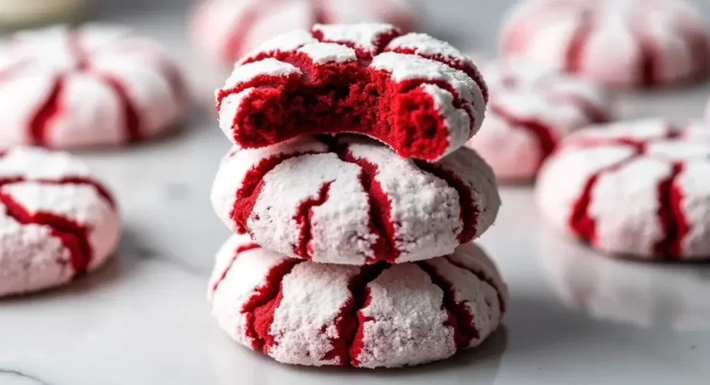 Fudgy Red Velvet Crinkle Cookies for Festive Celebrations