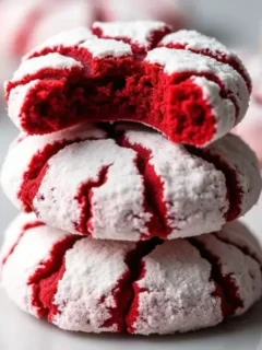 Fudgy Red Velvet Crinkle Cookies for Festive Celebrations