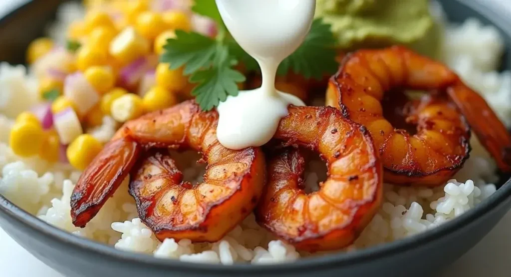 Grilled Shrimp Avocado Salad Bowls