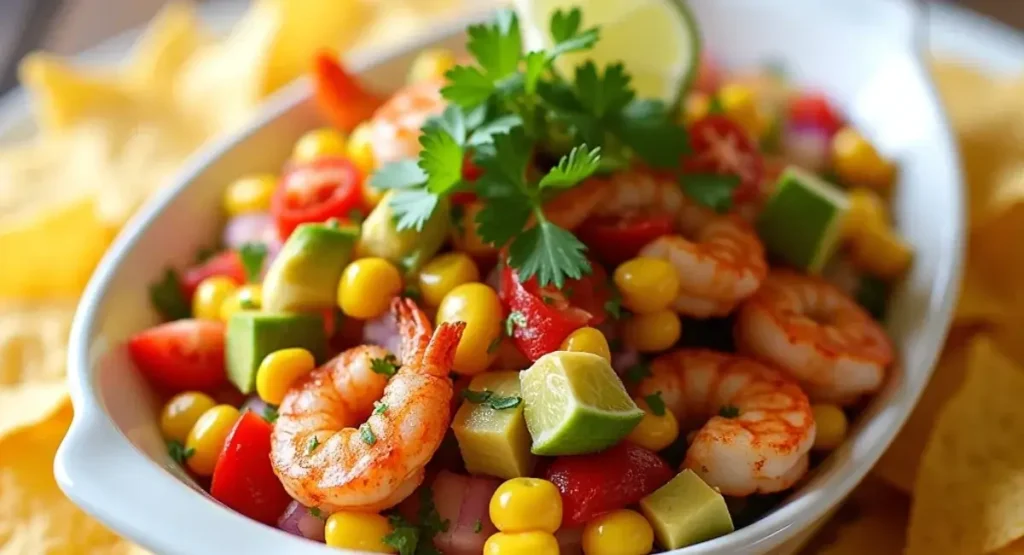Spicy Avocado Corn Shrimp Salsa