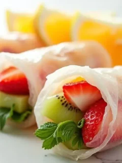 fruit spring rolls