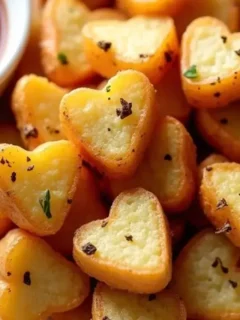 Air Fryer Heart shaped Potatoes