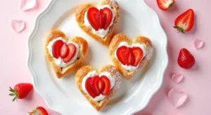Strawberry Cream Cheese Heart Danishes