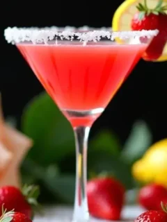 Strawberry Drop Martini Mocktail