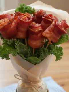 Valentine's Day Bacon Roses